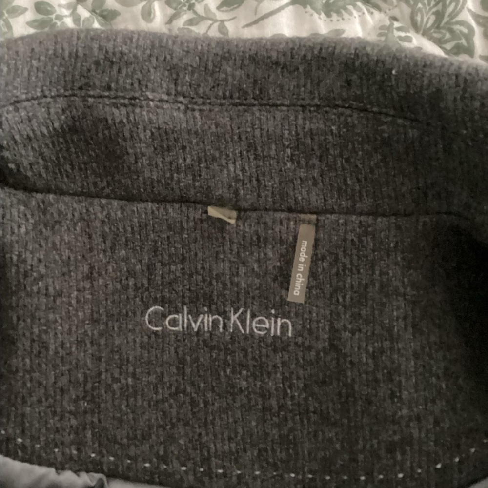 Calvin Klein Charcoal Double-Breasted Pea Coat Jacket Size 8 - Picture 9 of 10